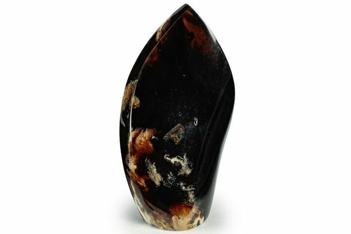 Tall, Free-Standing Polished Indonesian Blue Amber #311497